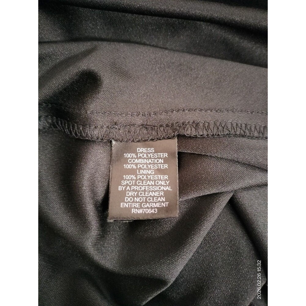 JESSICA HOWARD Womens Black & Cream Evening Occasion Cocktail Dress - Sz 16 - Picture 8 of 12